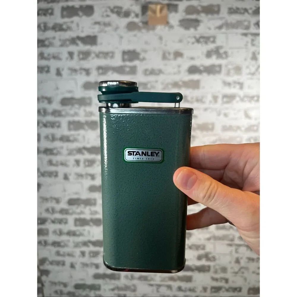 Stanley | metal green flask new
